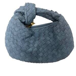 NEW BC HANDBAGS women's small woven hobo bag in dark blue